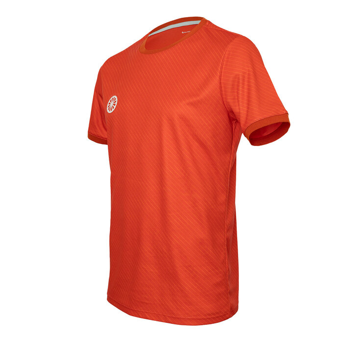 Indian Maharadja Indian Maharadja Men Pique Printed Tee Sunset Orange