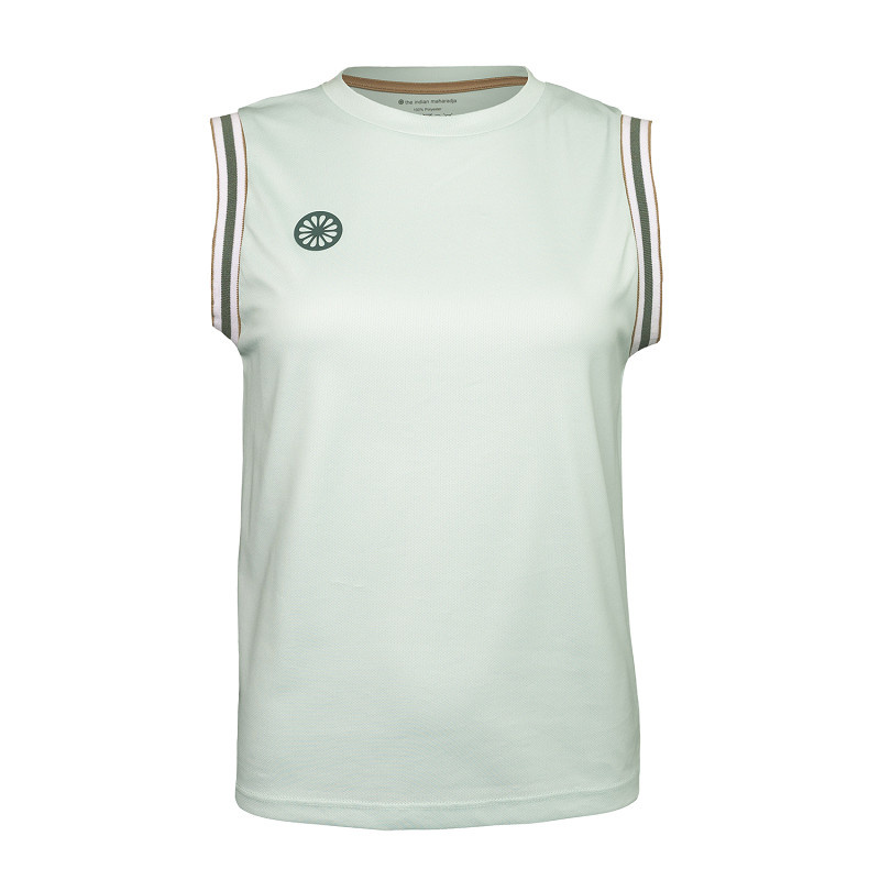 Indian Maharadja Women Sleeveless Pique Top Light Mint