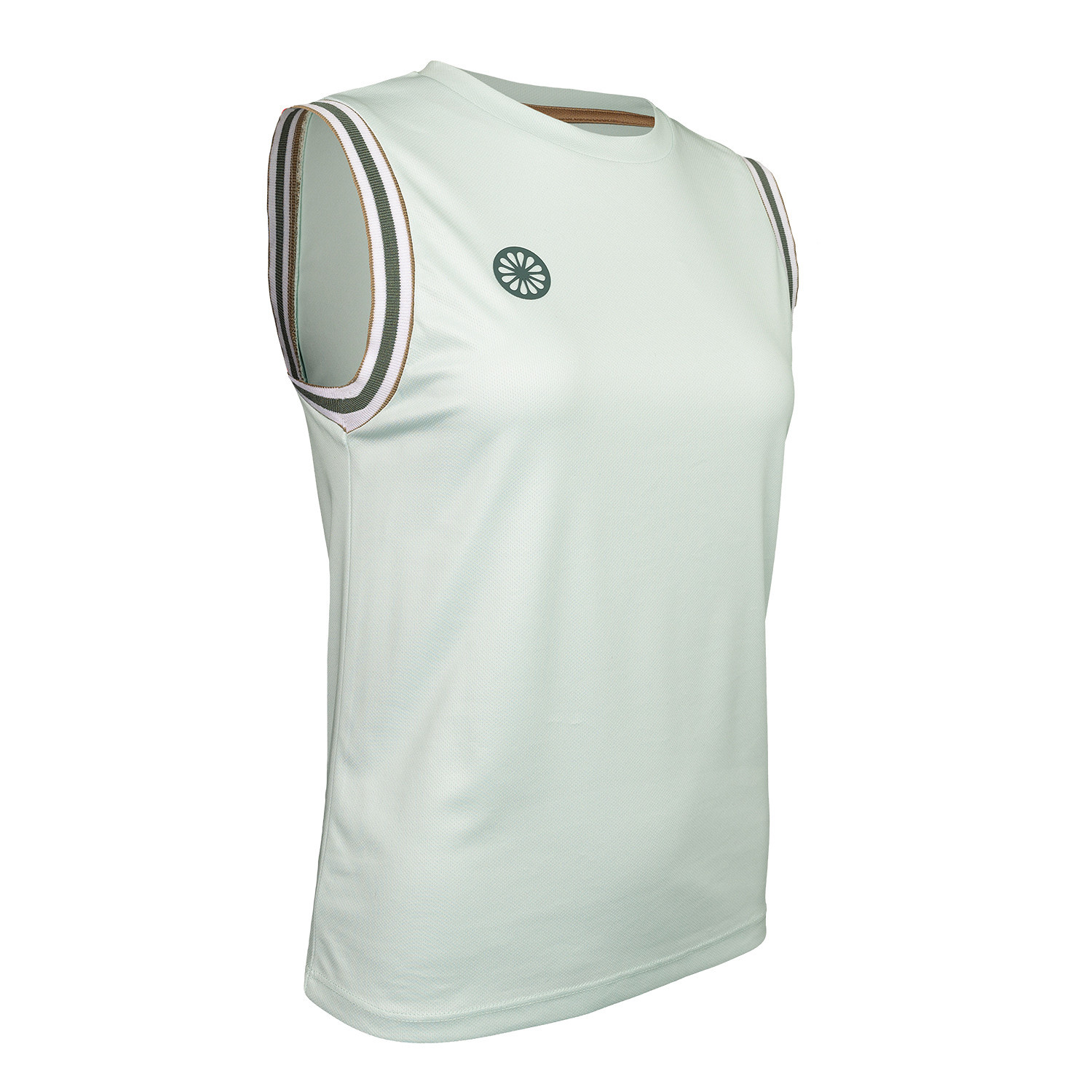 Indian Maharadja Women Sleeveless Pique Top Light Mint