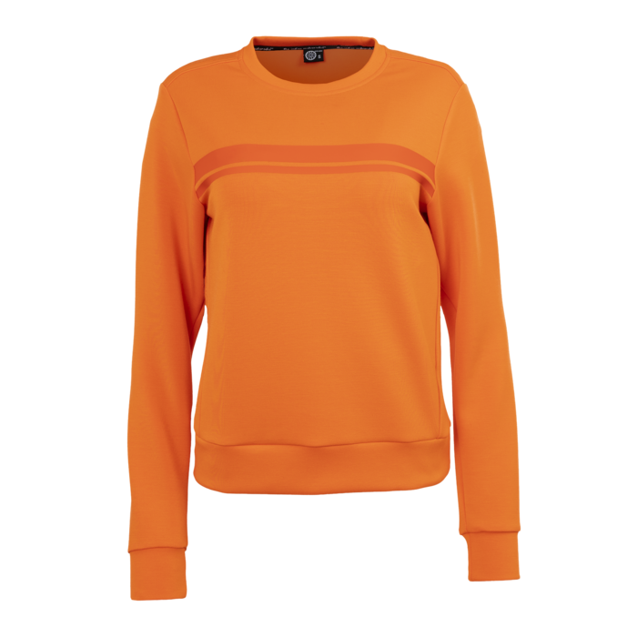 Indian Maharadja Women Soft Supreme Sweater Sunset Orange