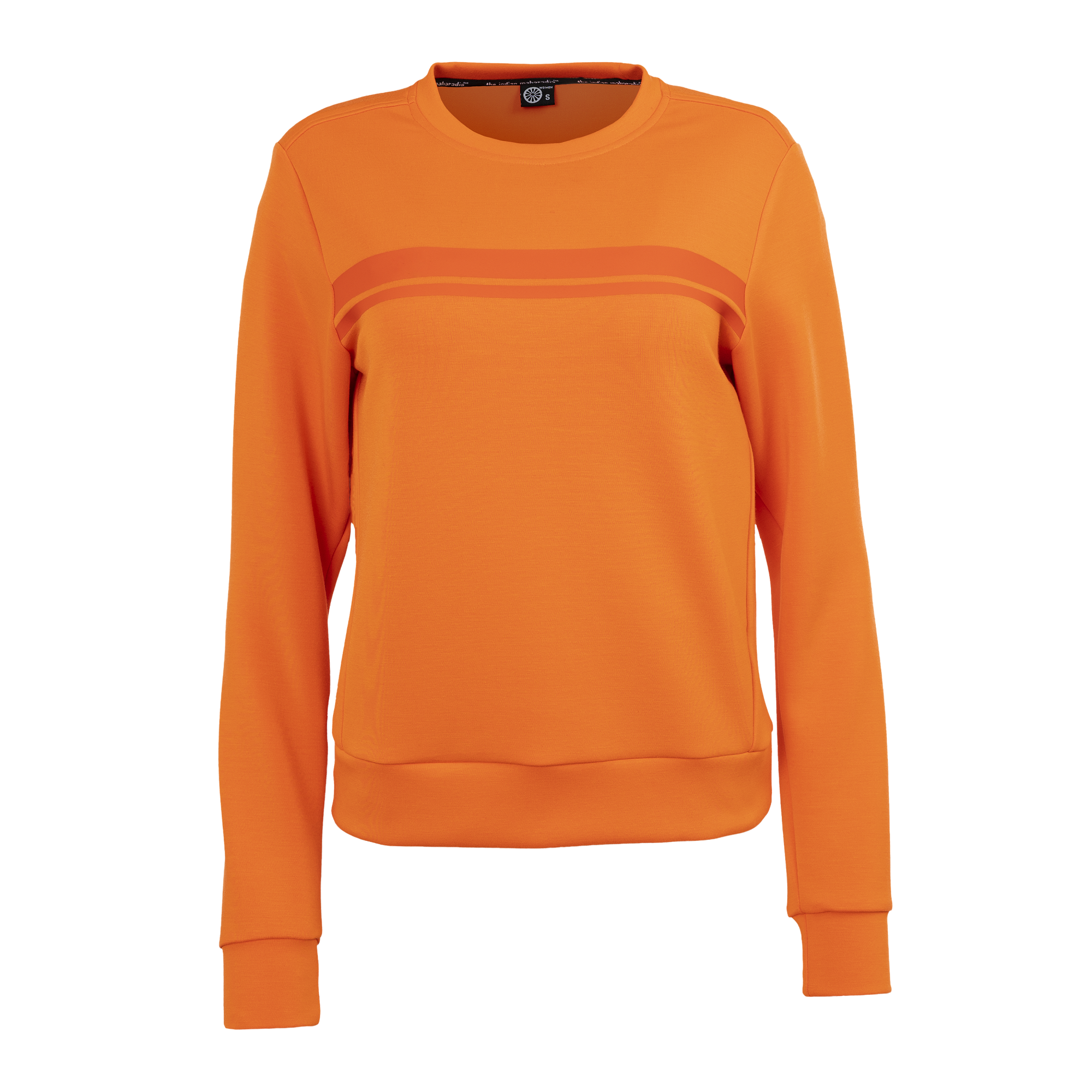 Indian Maharadja Women Soft Supreme Sweater Sunset Orange