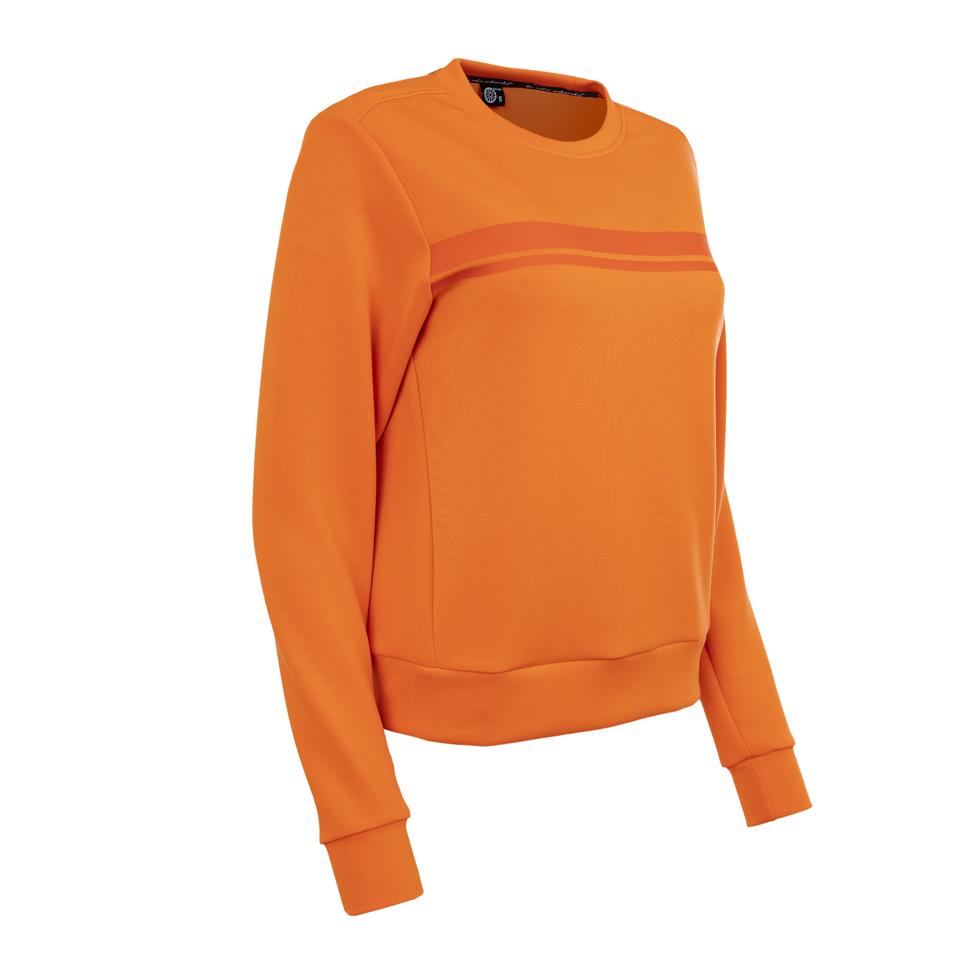 Indian Maharadja Women Soft Supreme Sweater Sunset Orange