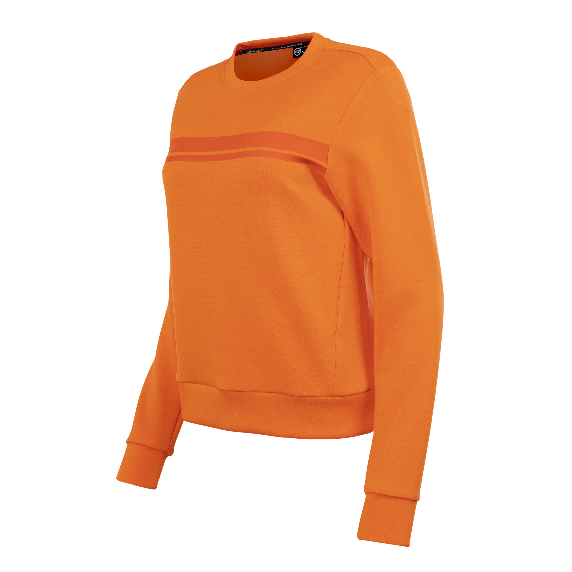 Indian Maharadja Women Soft Supreme Sweater Sunset Orange