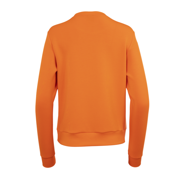 Indian Maharadja Women Soft Supreme Sweater Sunset Orange