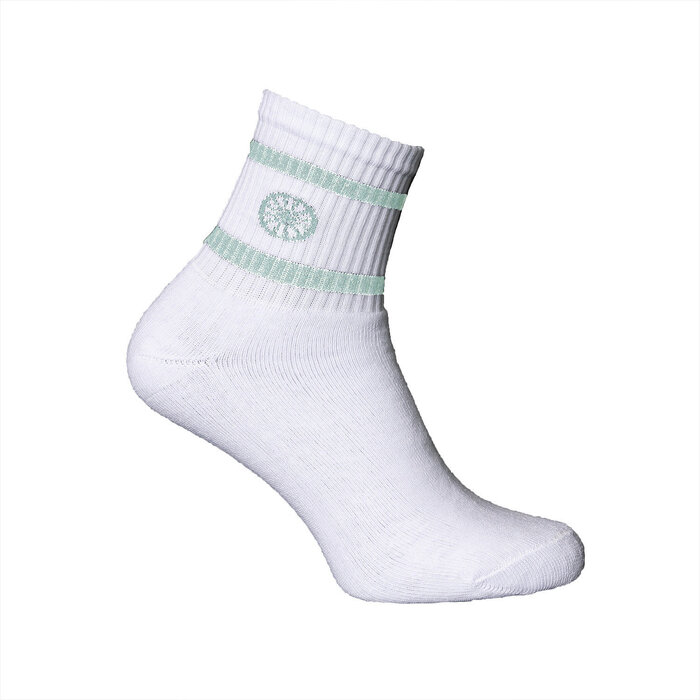 Indian Maharadja Unisex Striped Sock Low Length Light Mint
