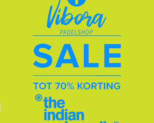 Opruiming Indian Maharadja oude collectie tot 70% korting bij Padelshop Vibora!!!!