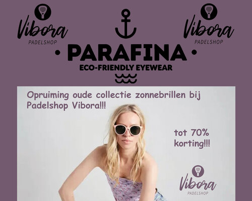 Opruiming zonnebrillen bij Padelshop Vibora!!!