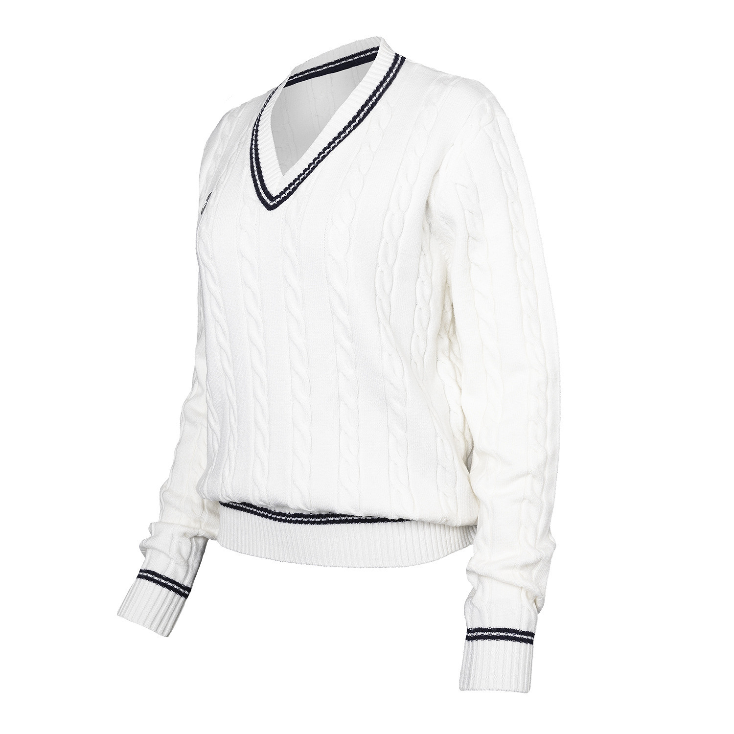 Indian Maharadja Indian Maharadja Unisex Cable Knit Sweater Bright White