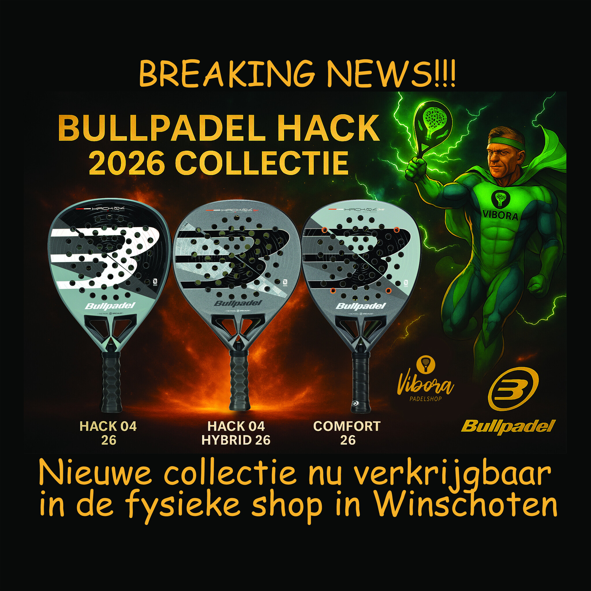 Breaking News: De nieuwe Bullpadel 2026 collectie is binnen – Geen reserveringen meer, direct meenemen!
