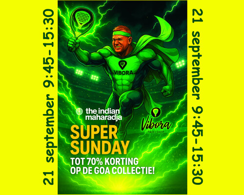 Super Sunday bij Padelshop Vibora – Tot 70% Korting op de Goa Collectie!