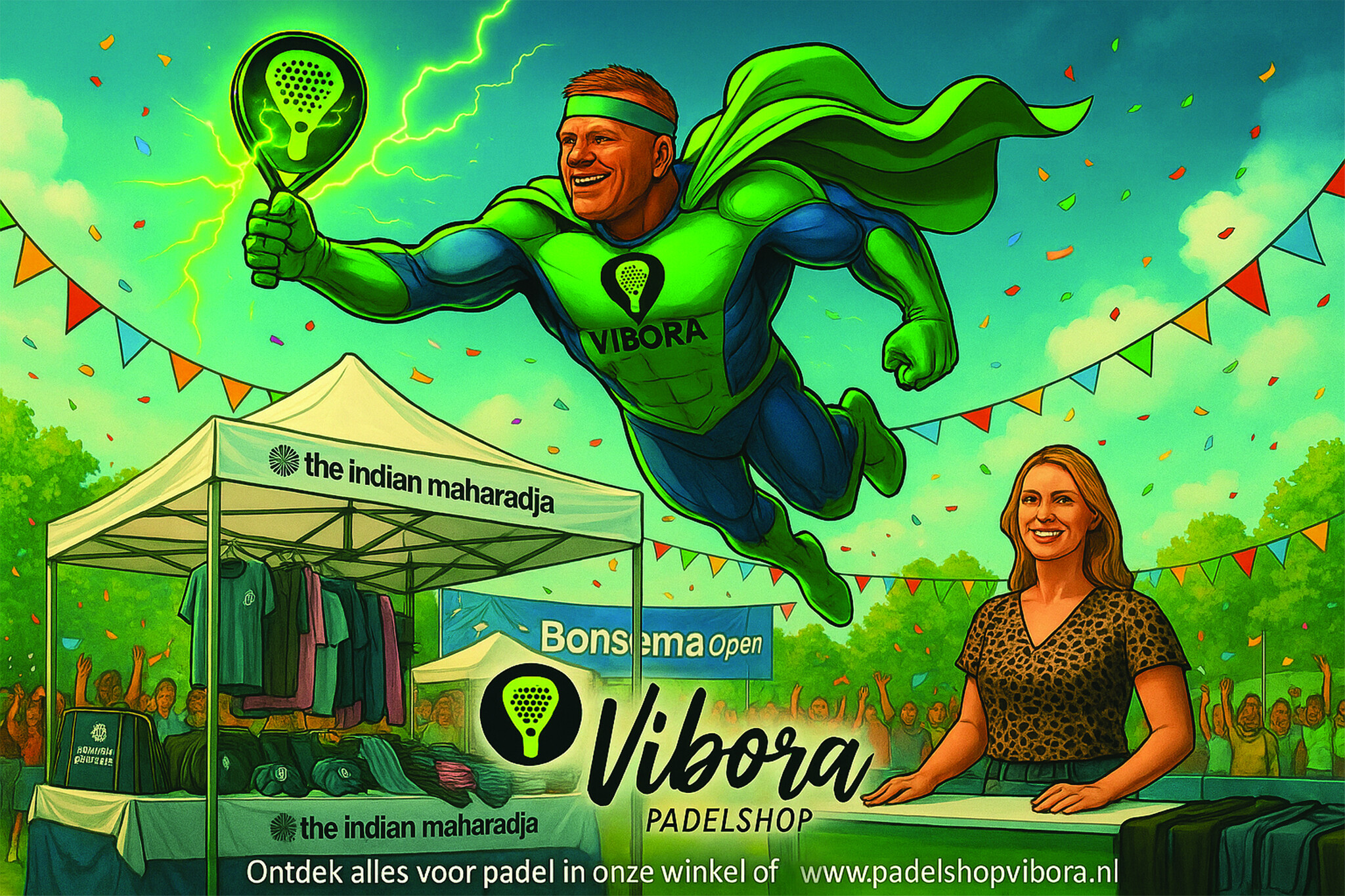 Bonsema Packaging Padel Open 2025 – Padel, Pubquiz & Topdeals bij Padelshop Vibora