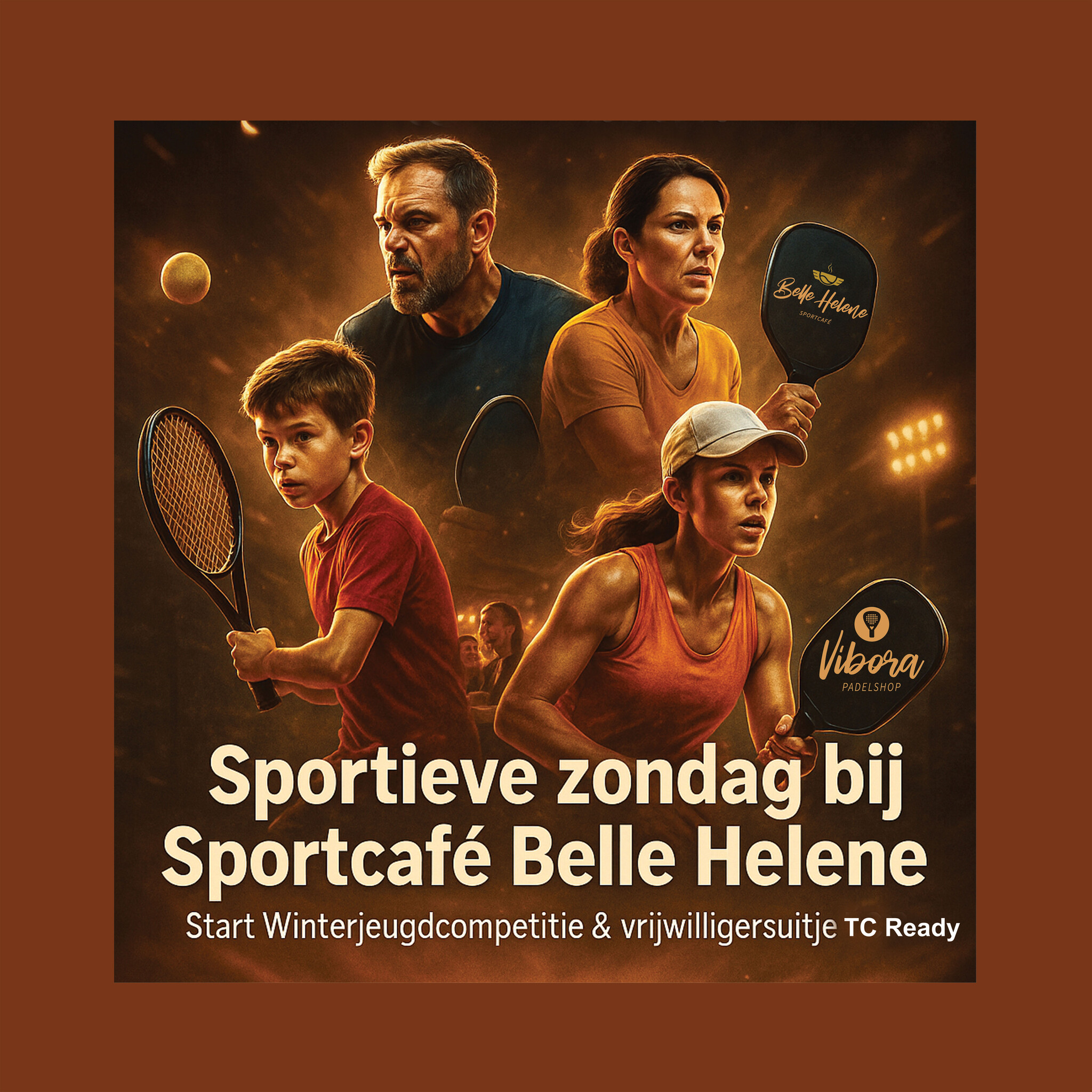 Een sportieve zondag vol jeugd, pickleball en gezelligheid bij Sportcafé Belle Helene