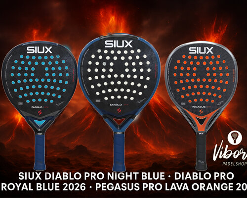 Siux Pro 2026 Collectie – Ontdek de Diablo & Pegasus Rackets bij Padelshop Vibora