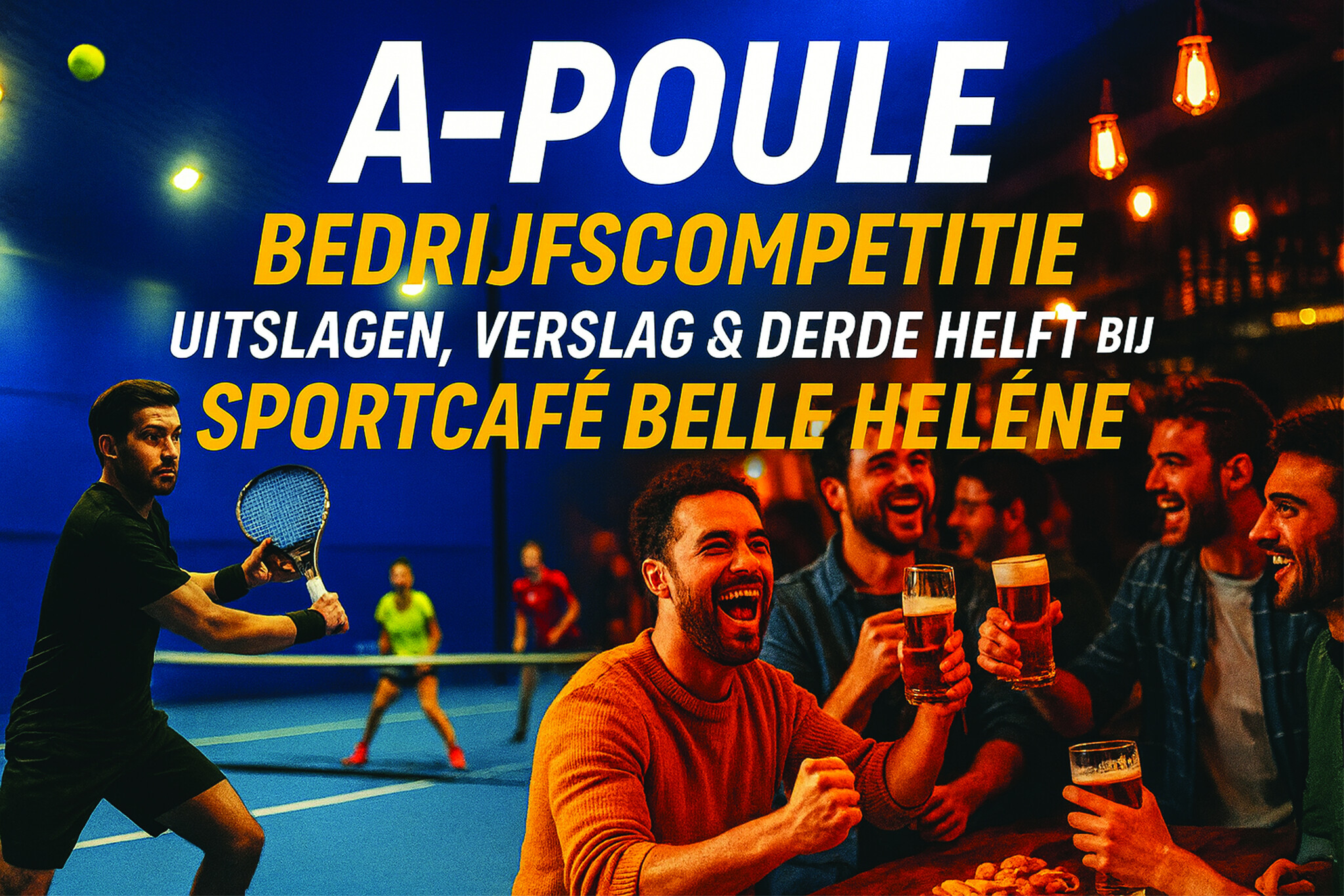 A-poule Bedrijfscompetitie Winschoten – Uitslagen, Verslag & Derde Helft bij Sportcafé Belle Helene