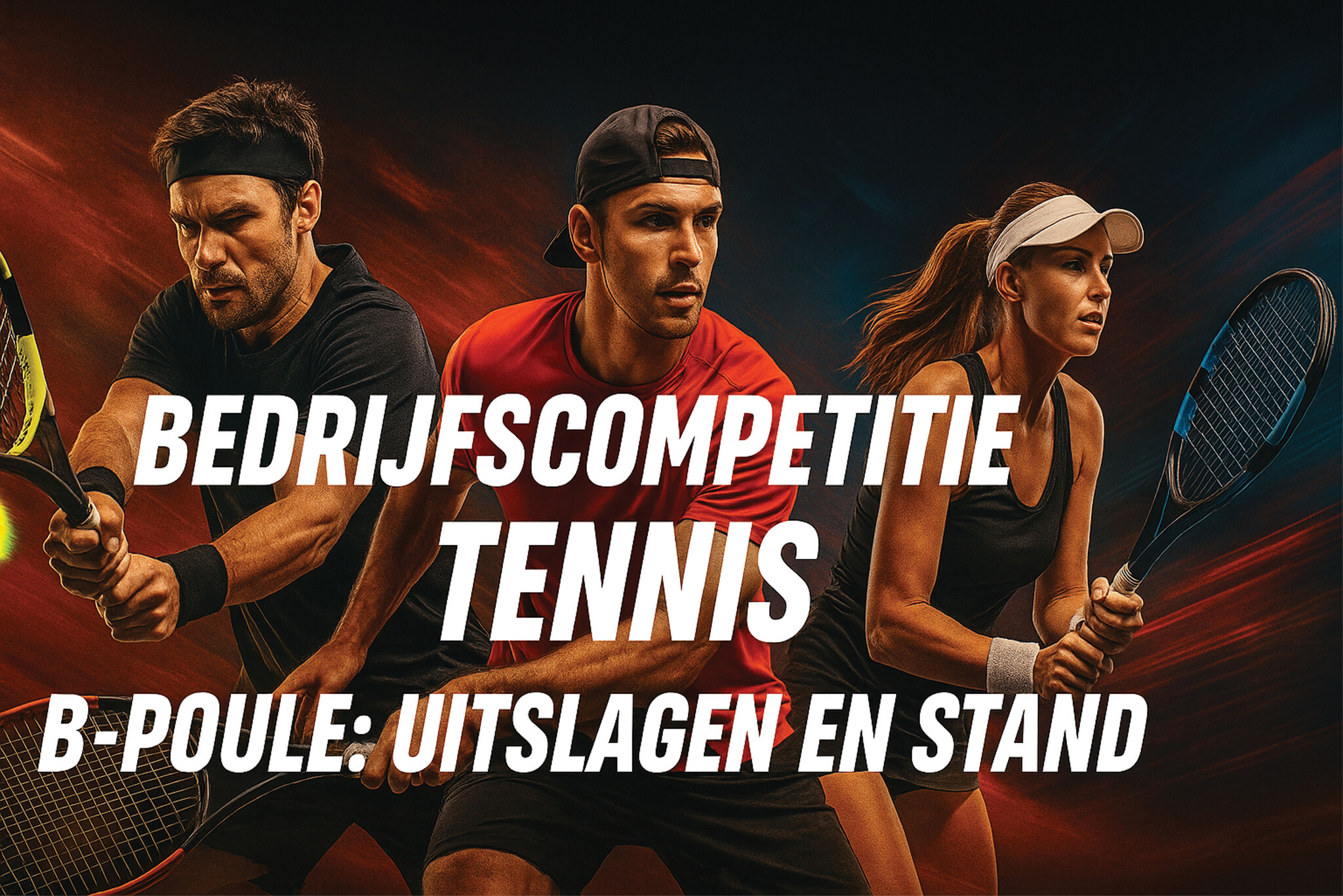 Bedrijfscompetitie Tennis Winschoten – Update B-poule: Team Tennishal in opmars, eerste punten voor Odivia & Padelshop