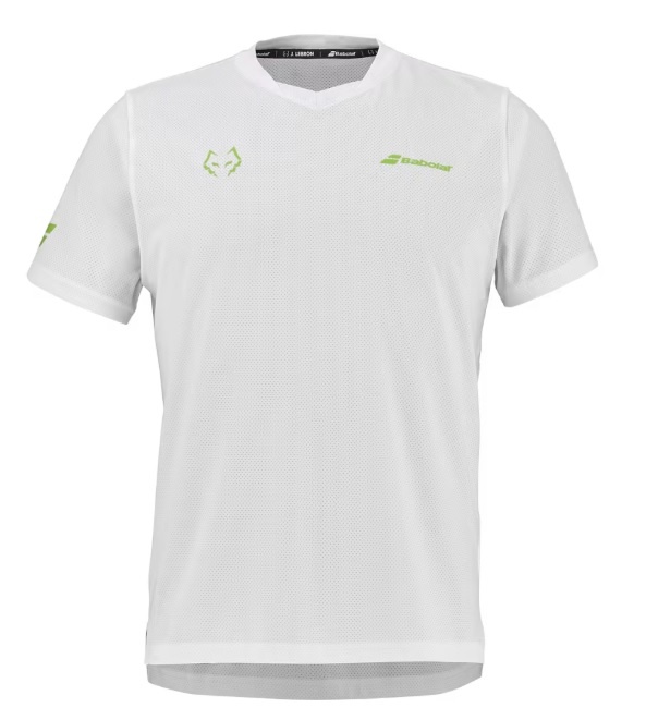 Babolat Crew Neck Tee J. LeBron T-Shirt Wit