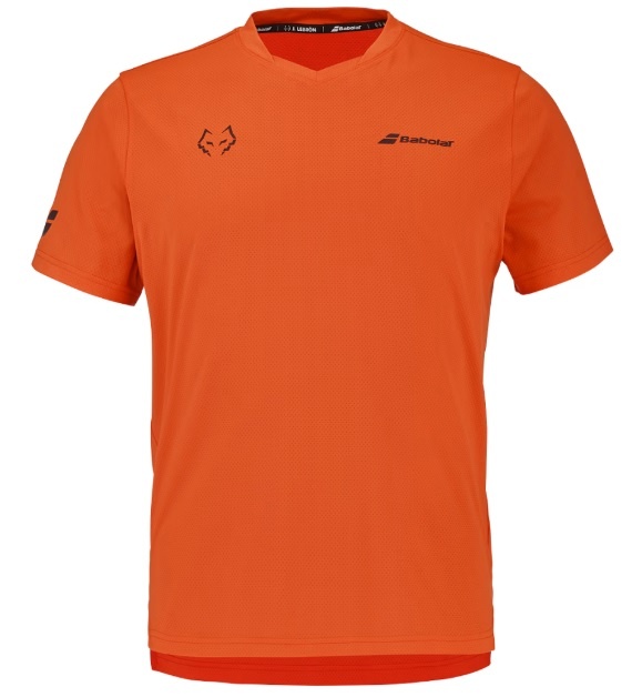 Babolat Crew Neck Tee Juan Lebrón 2026 T-Shirt Red Orange