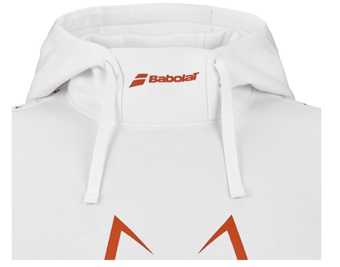 Babolat Hood Sweat J. LeBron White Hoody