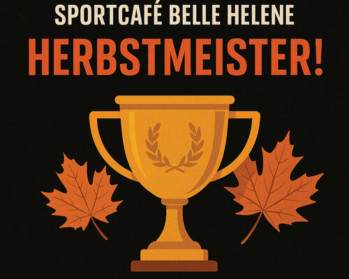 Sportcafé Belle Helene is Herbstmeister!