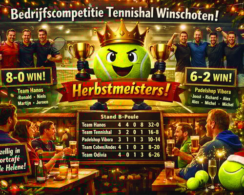 Hanos Herbstmeister in de B-poule!!!