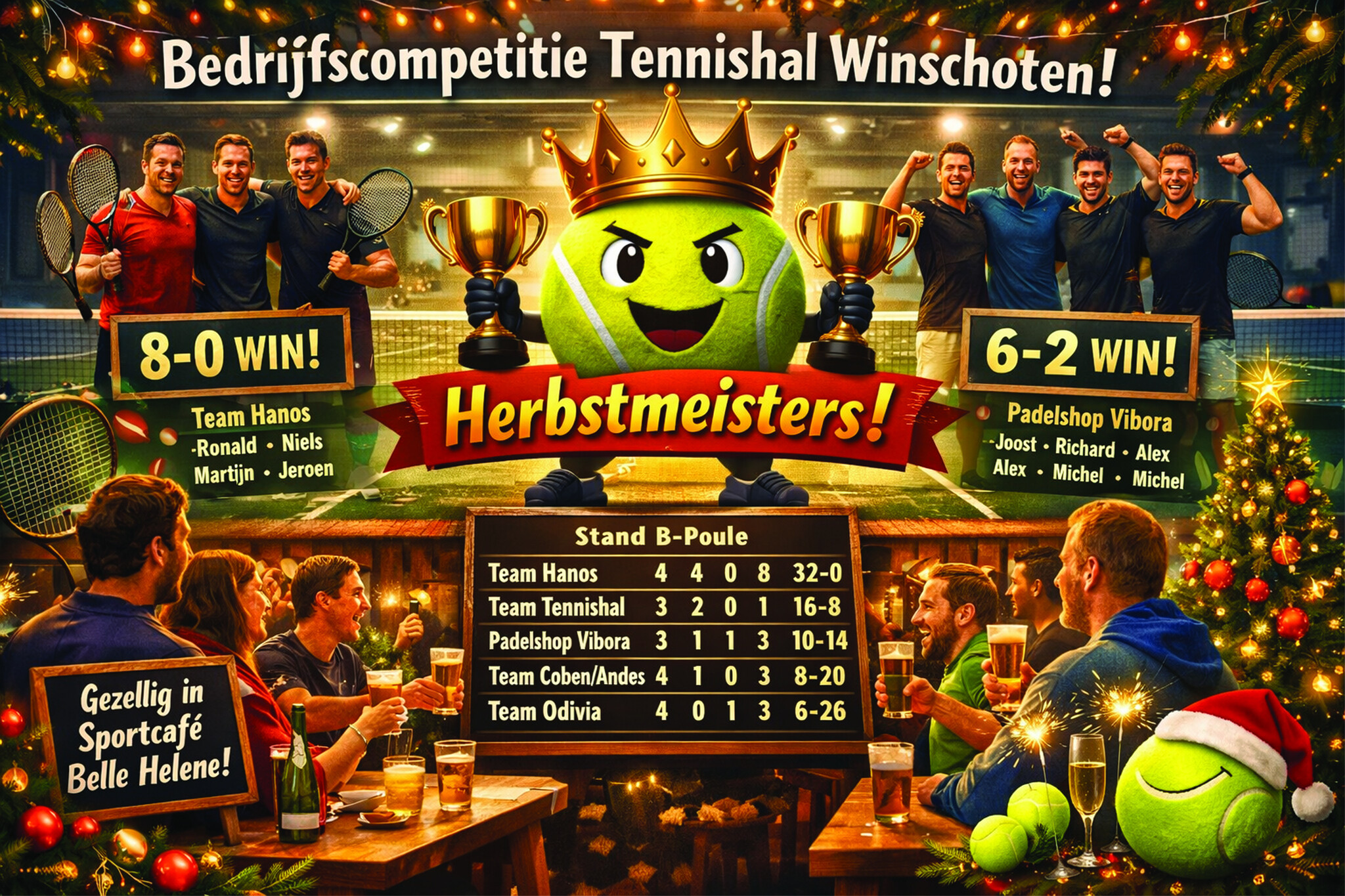 Hanos Herbstmeister in de B-poule!!!