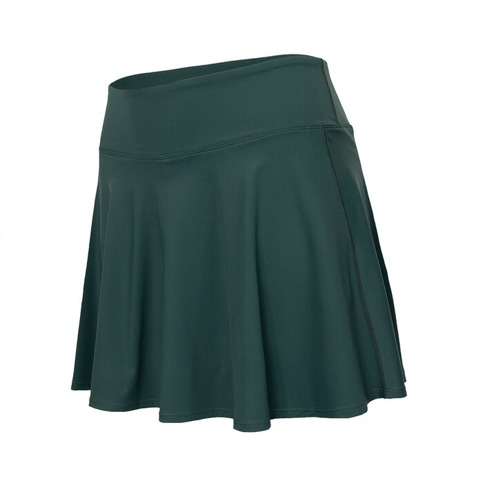 Indian Maharadja Woman Flowing Skirt Hunter Green Dames Rok