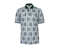 Indian Maharadja Men Pique Printed Polo Hunter Green