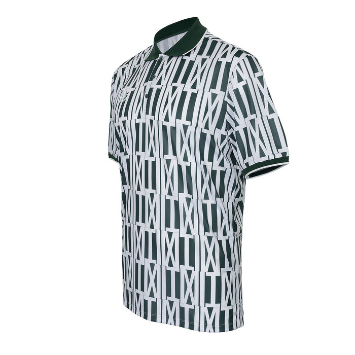 Indian Maharadja Men Pique Printed Polo Hunter Green Mannen