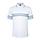 Men Printed Stripe Polo Bright White Mannen
