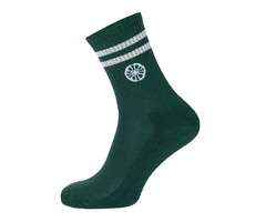 Indian Maharadja Striped Crew Sock Hunter Green