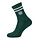 Striped Crew Sock Hunter Green Sokken