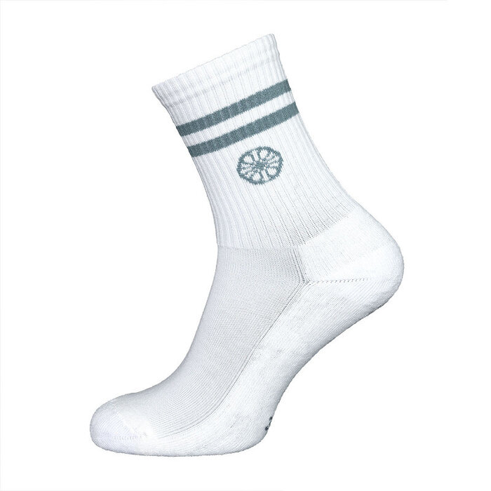 Indian Maharadja Striped Crew Sock Misty Grey Sokken