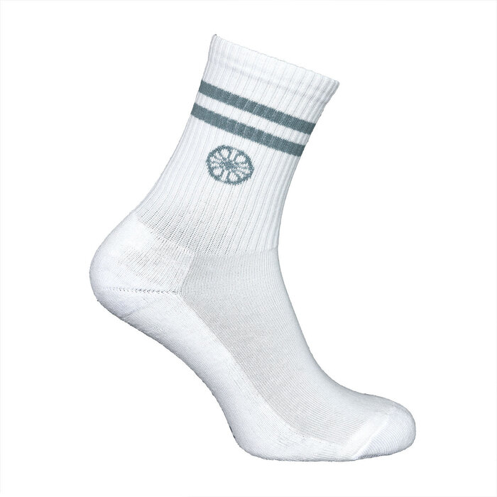 Indian Maharadja Striped Crew Sock Misty Grey Sokken