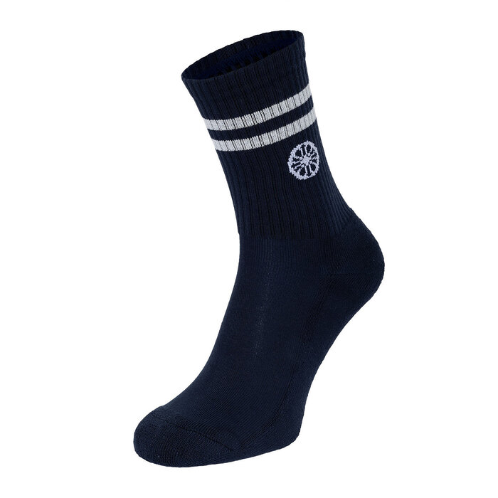 Indian Maharadja Striped Crew Sock Night Blue Sokken