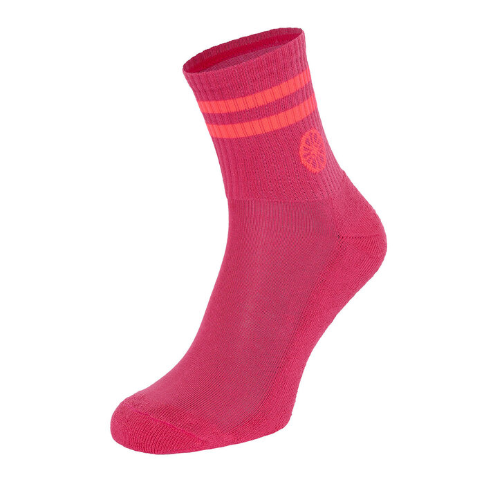 Indian Maharadja Striped Short Sock Berry Rose Sokken