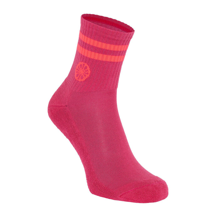 Indian Maharadja Striped Short Sock Berry Rose Sokken