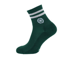 Indian Maharadja Striped Short Sock Hunter Green