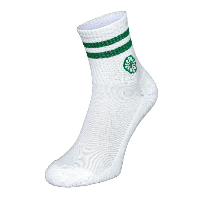 Indian Maharadja Striped Short Sock Light Grey Melange Sokken