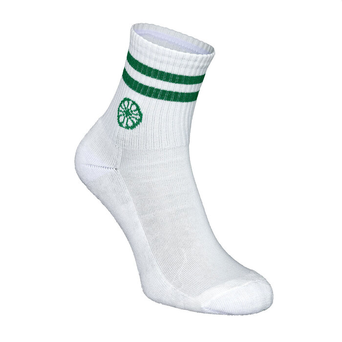 Indian Maharadja Striped Short Sock Light Grey Melange Sokken