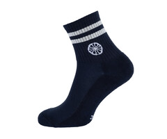 Indian Maharadja Striped Short Sock Night Blue