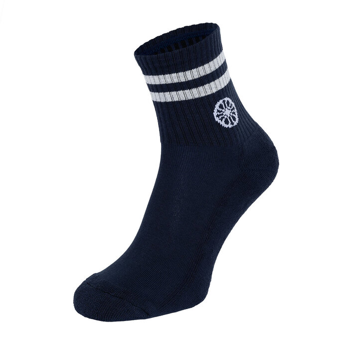 Indian Maharadja Striped Short Sock Night Blue Sokken