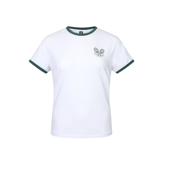 Indian Maharadja Women Court Cotton Tee Bright White Dames