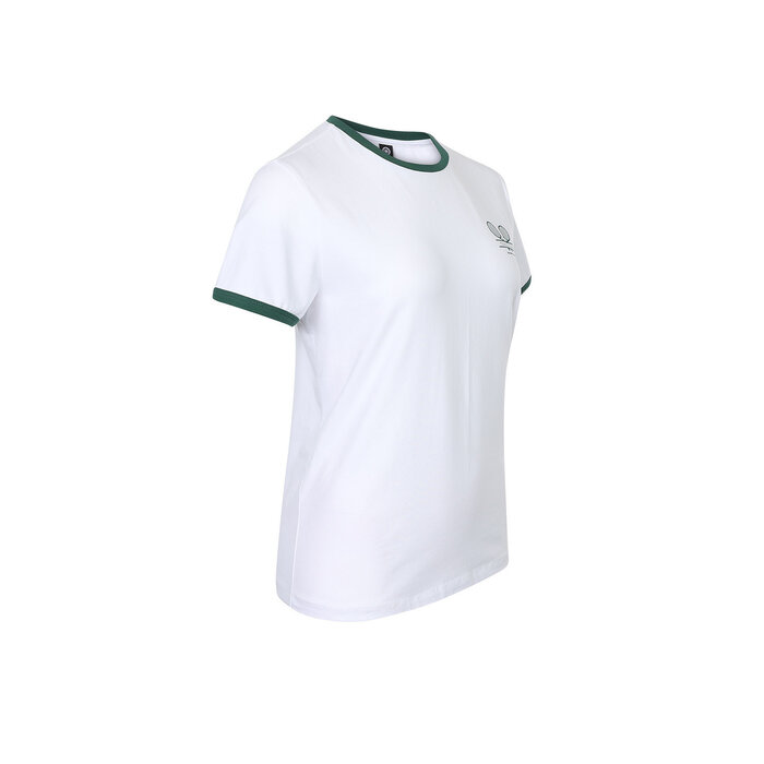 Indian Maharadja Women Court Cotton Tee Bright White Dames