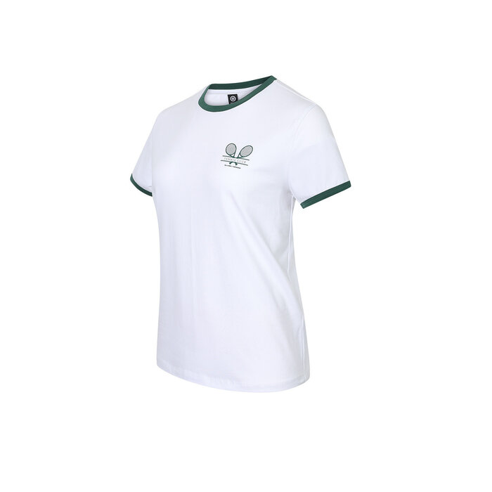 Indian Maharadja Women Court Cotton Tee Bright White Dames