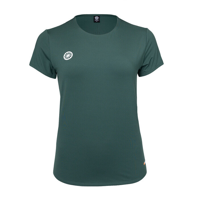 Indian Maharadja Women Breeze Round Neck Tee Hunter Green Dames Shirt