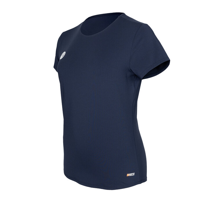 Indian Maharadja Women Breeze Round Neck Tee Night Blue Shirt