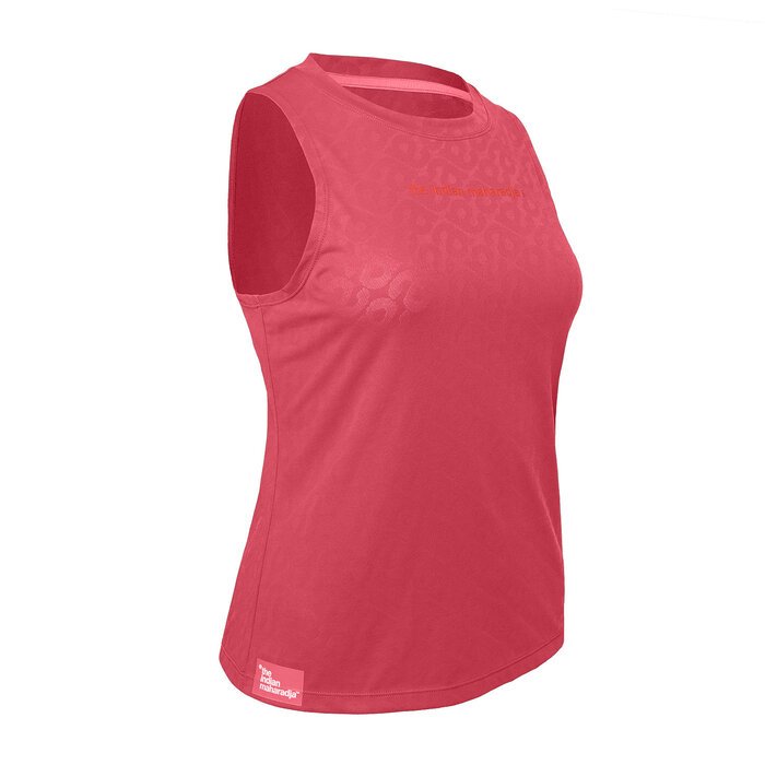 The Indian Maharadja Women Sleeveless Jacquard Top Berry Rose Dames