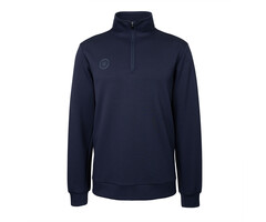 The Indian Maharadja Men Soft Supreme Half Zip Sweater Night Blue