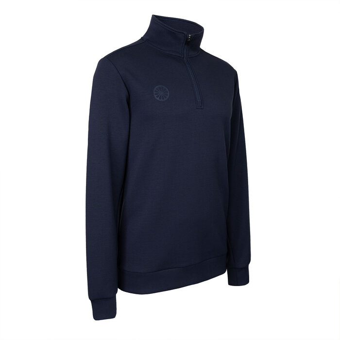 The Indian Maharadja Men Soft Supreme Half Zip Sweater Night Blue