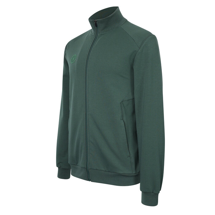 The Indian Maharadja Men Cotton Track Jacket Hunter Green